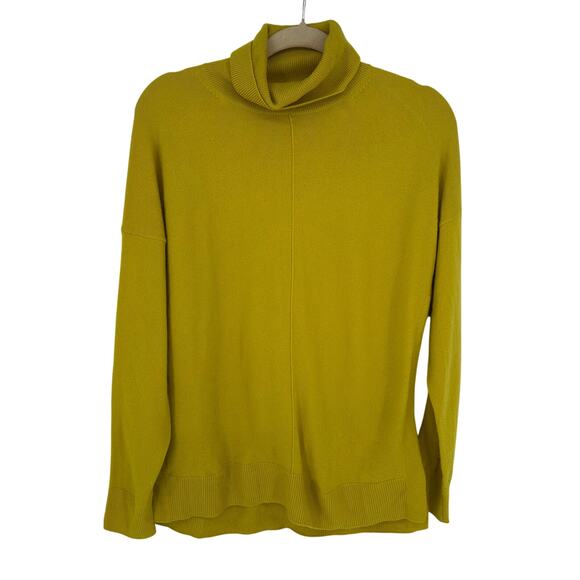 Chinti & Parker Basics Mustard Yellow Wool Cashmere Turtleneck Sweater Winter XS - Picture 1 of 8